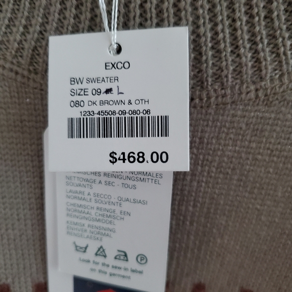 EXCO Crocodile 100% Wool Sweater for Men. - Picture 9 of 10